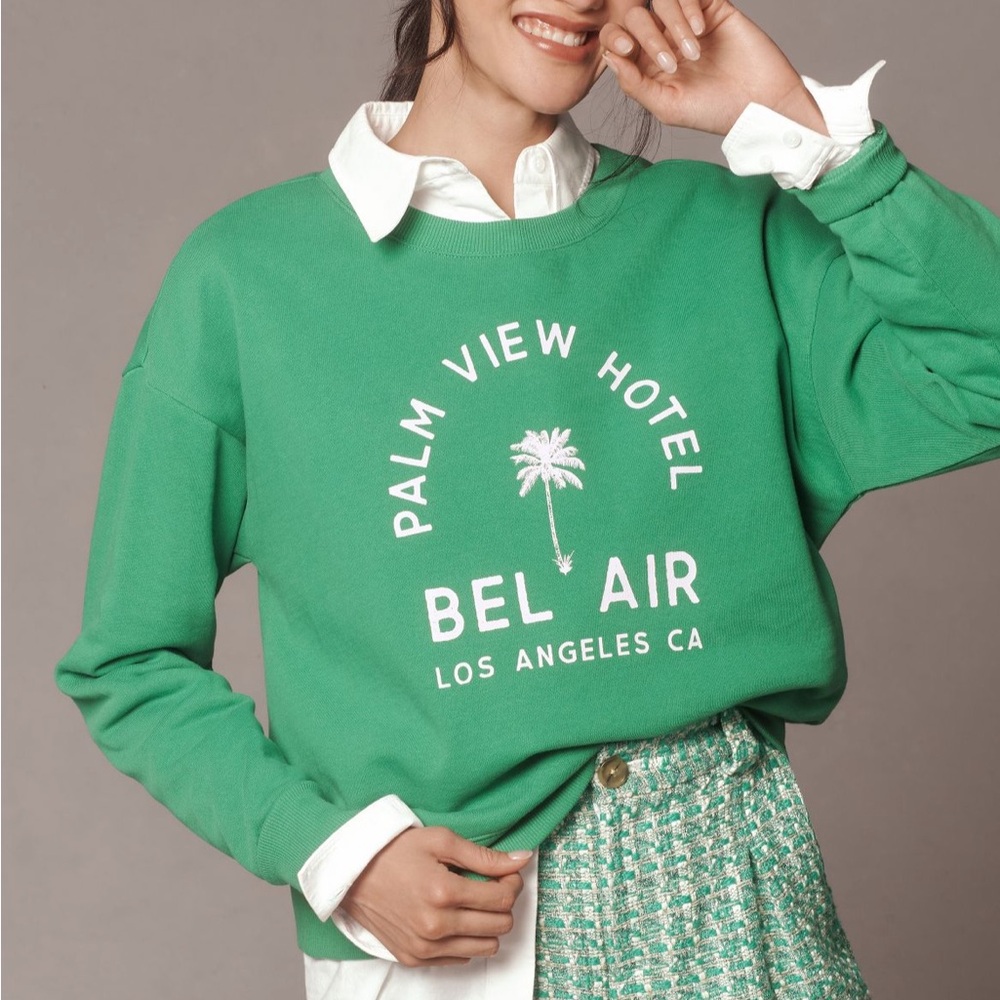 Anthropologie Maeve Bel Air City Crewneck Sweatshirt - brand new!